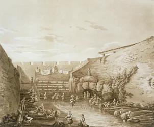 Washerwomen at the Fountain of Arethusa, from The Antiquities of Magna Graecia, published 1807